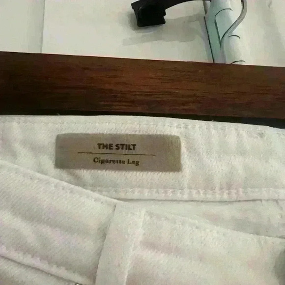 AG Adriano Goldschmied White “The Silt” Cigarette Leg Denim Jeans- size 27R EUC - Picture 3 of 6